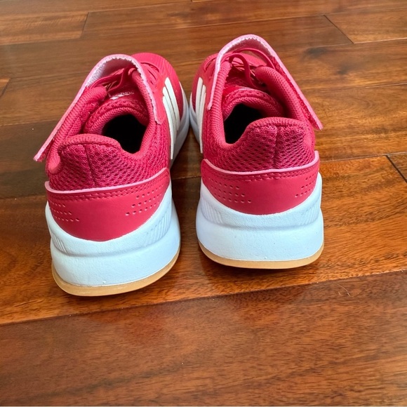 Adidas Kids Sneakers in Bold Pink and White size 11k - Picture 5 of 10